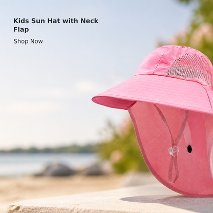 Kids’ UV-Protection Sun Hat with Neck Flap