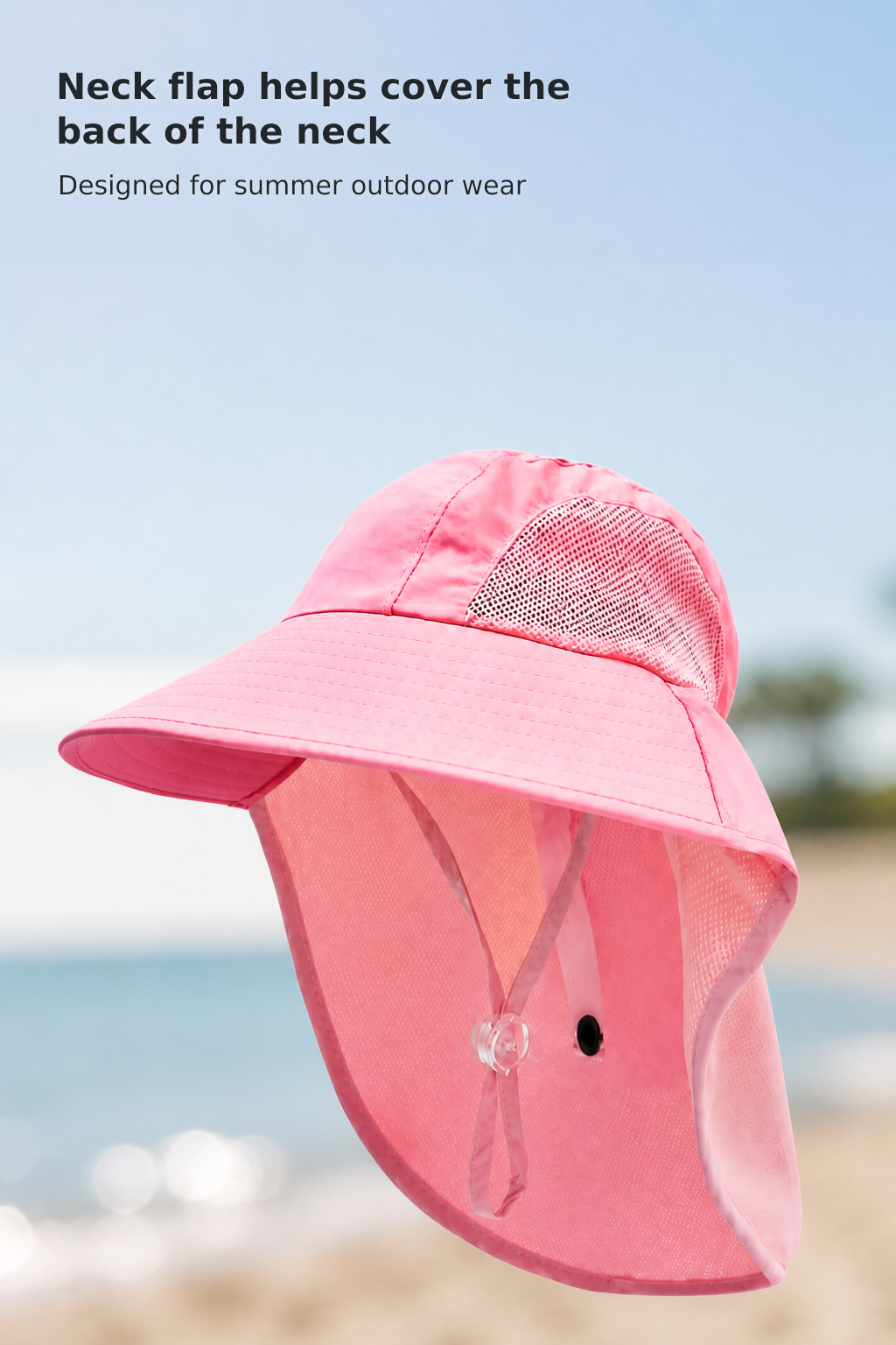 Kids’ UV-Protection Sun Hat with Neck Flap