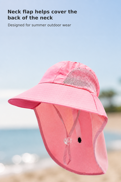 Kids’ UV-Protection Sun Hat with Neck Flap